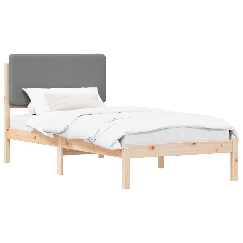 Łóżko Drewniane WaszeMeble 90x200 cm Brązowe WM-877934 1 szt.