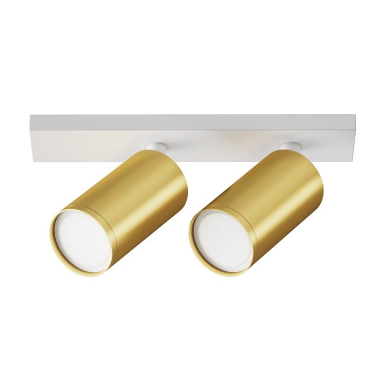 Lampa sufitowa Maytoni Focus S biało-złota wym: 12 x 6 x 34,4 cm 2xGU10 x 10W 1 szt.