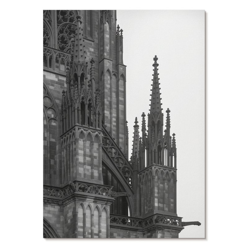 Plakat na Płótnie Tulup 42x59,4 cm (A2) Gotycka budowla Do salonu, biura, 1 szt.