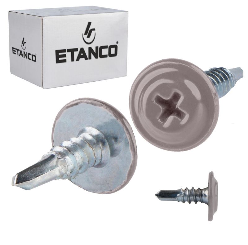 Wkręty podkładkowe Etanco GM-B 4,2x13 mm samowiercące RAL 9007 250szt