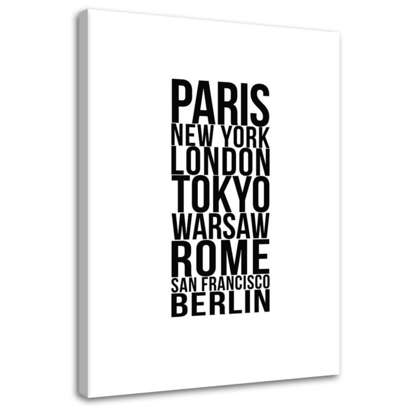 Obraz na płótnie Feeby Paryż Londyn Tokio 60x90cm 1szt