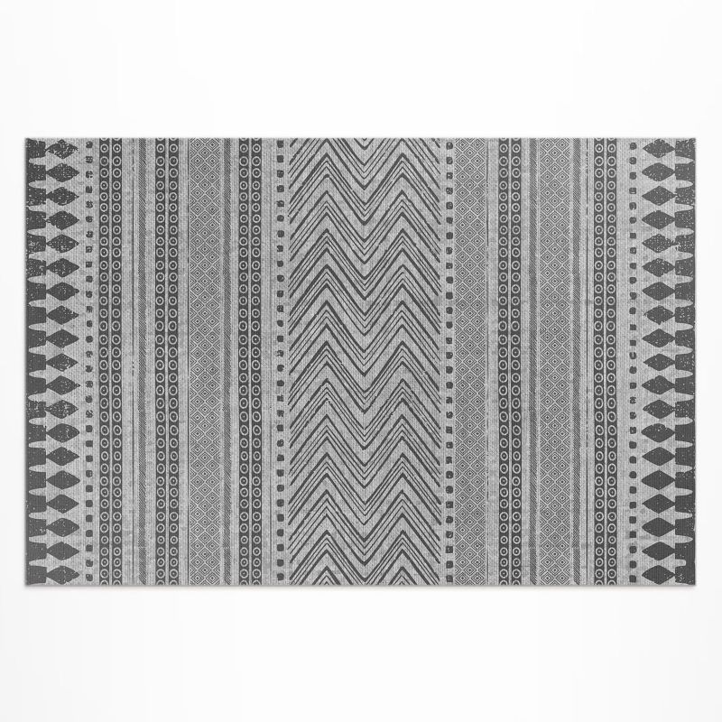 Dywan Winylowy Zewnętrzny Wallfluent 60x90 cm Paski i zygzaki imitacja tkaniny 1 szt.