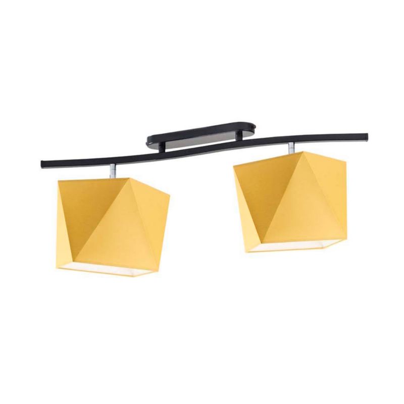 Lampa wisząca zwis Volta Light Factory żyrandol sufitowa z abażurami diament Musztardowy MICHELLE FALA P2 1szt.
