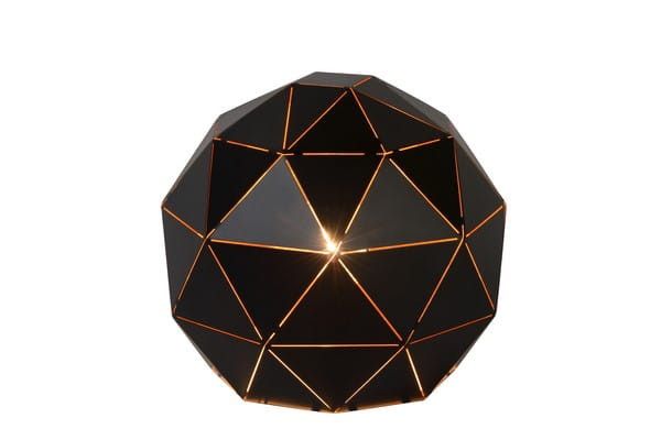Lampa stołowa Lucide Otona czarna 1 x E27 x 60W IP20 wym: 22 x 25 x 25 cm metal - 1 szt.