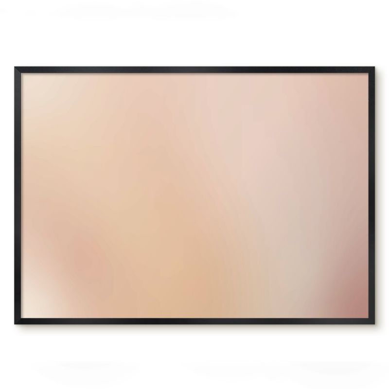 Tablica Magnetyczna Tulup 70x50 cm Miękki beż - Czarna rama Do sypialni, salonu 1 szt.