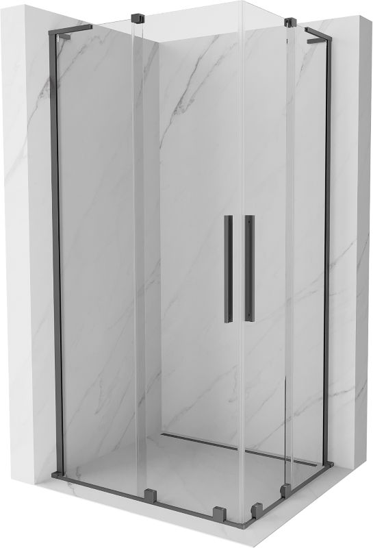 Kabina prysznicowa Mexen Velar L Duo rozsuwana 100 x 90 cm transparent gun metal 1 szt.