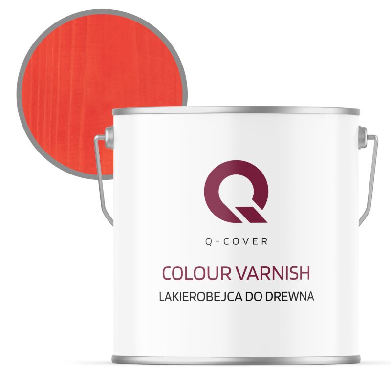 Lakierobejca do Drewna 3w1 Q-Cover Marchewkowy Półmat 5L