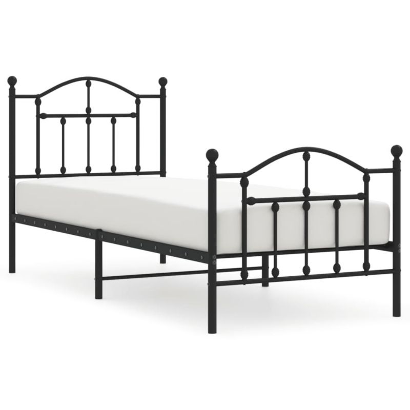 Łóżko metalowe WaszeMeble 90x190 cm czarna WM-353449 1 szt.