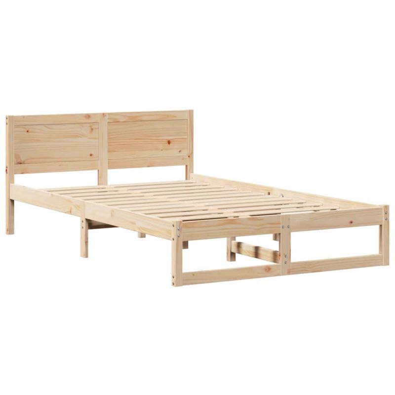 Rama łóżka WaszeMeble 135x190 cm Naturalny sosna WM-873277 1 szt.