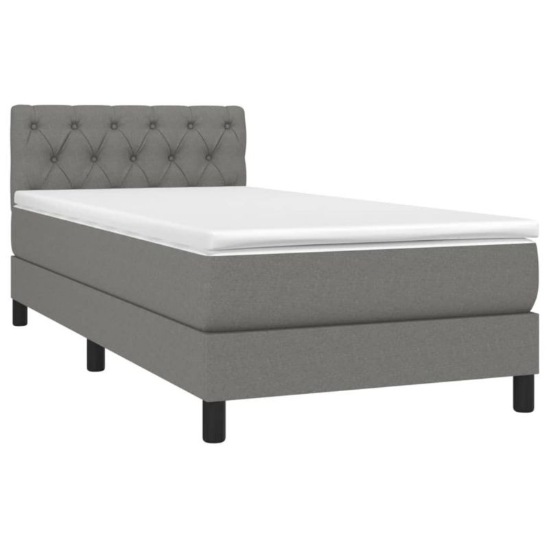 Łóżko kontynentalne WaszeMeble 80x200 cm ciemnoszara WM-3133350 1 szt.