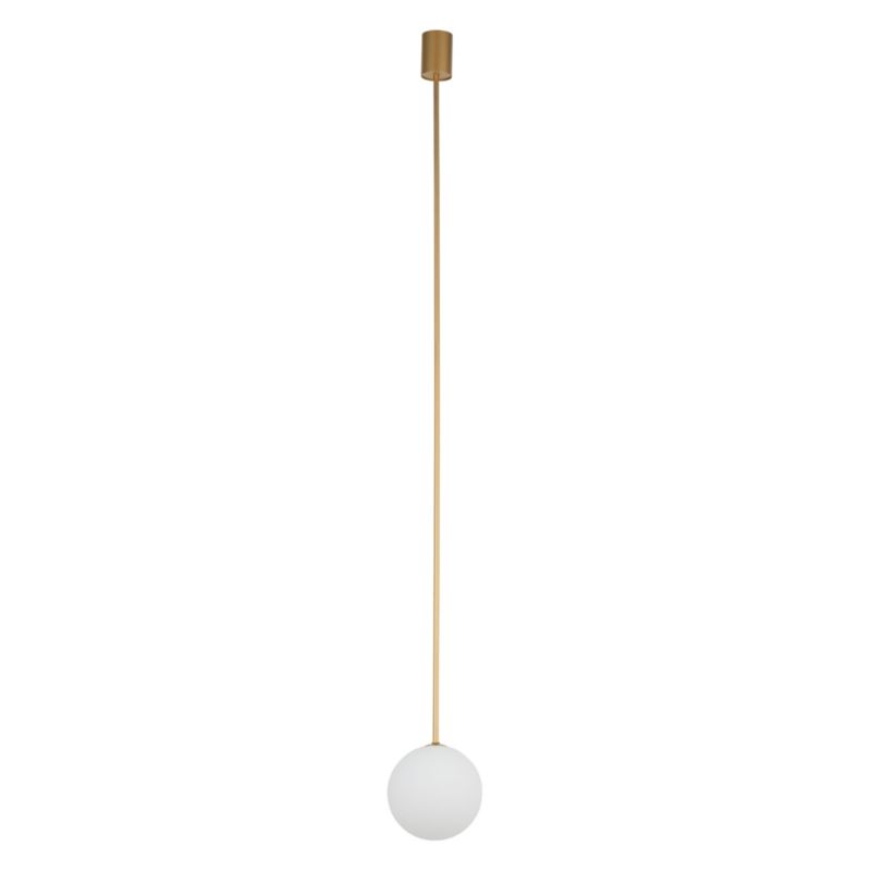 Lampa sufitowa wisząca Nowodvorski Lighting Kier 3084 satynowy złoto-biała 16 cm szerokości 1xG9 x 12W 1 szt.