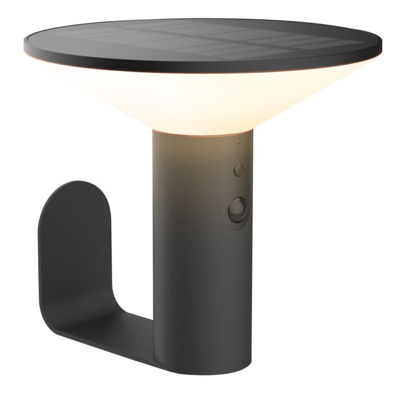 Kinkiet solarny lampa ścienna Tryby świecenia + czujnik zmierzchu 1 szt.