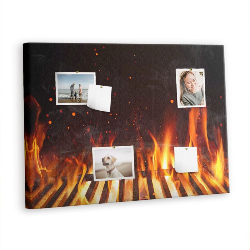 Ozdobna Tablica Korkowa Tulup 100x70 cm Grill Nowoczesna tablica Pinezki kolorowe 1 kpl