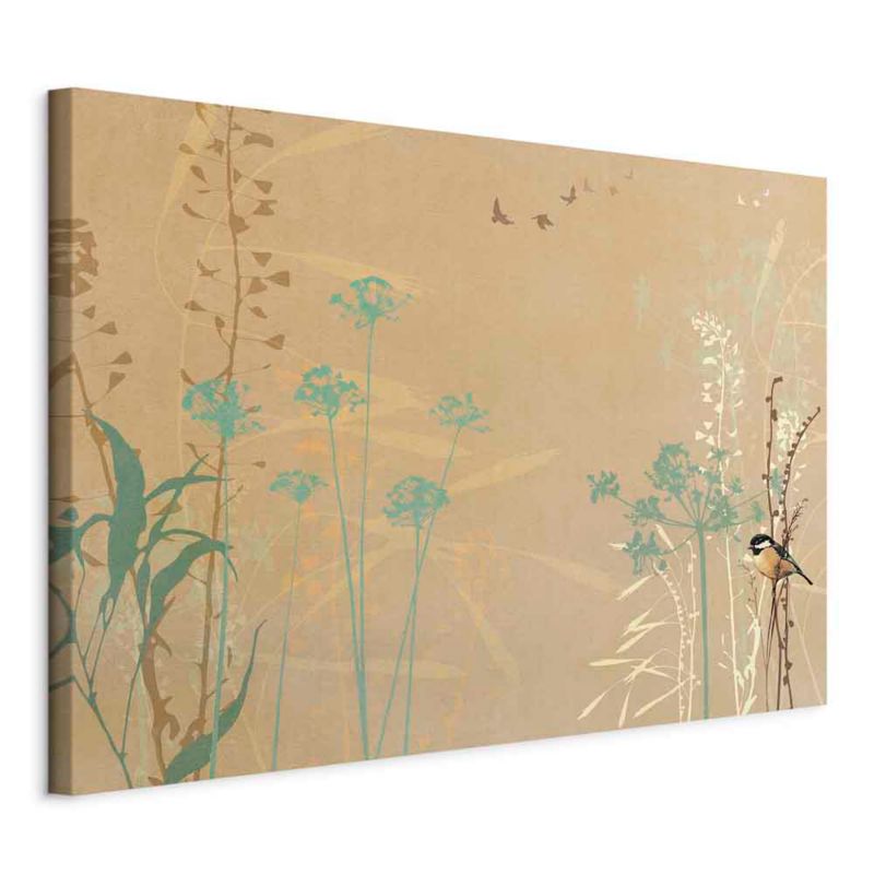 Obraz Artgeist Ptaszek na polanie 30 x 20 cm płótno włoskie 1 szt