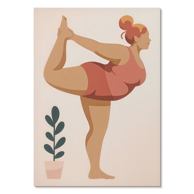 Nowoczesny Plakat na Płótnie Tulup 59,4,x84 cm (A1) Ćwiczenie jogi Do sypialni, salonu, biura 1 szt.
