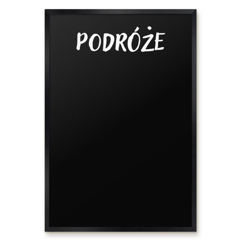 Tablica Magnetyczna Do Notatek Tulup 40x60 cm Podróże 5 - Czarna rama Do salonu, sypialni 1 szt.