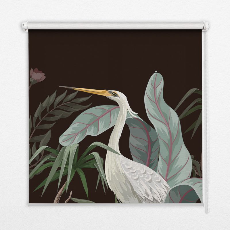 Roleta Do Okien Tulup 130x140 cm Ptaki W Liściach Montaż do ściany/sufitu 1 szt.