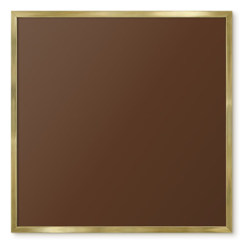 Tablica Magnetyczna Dekoracyjna Tulup 50x50 cm Kasztanowy brązowy - Złota rama Do salonu, sypialni 1 szt.