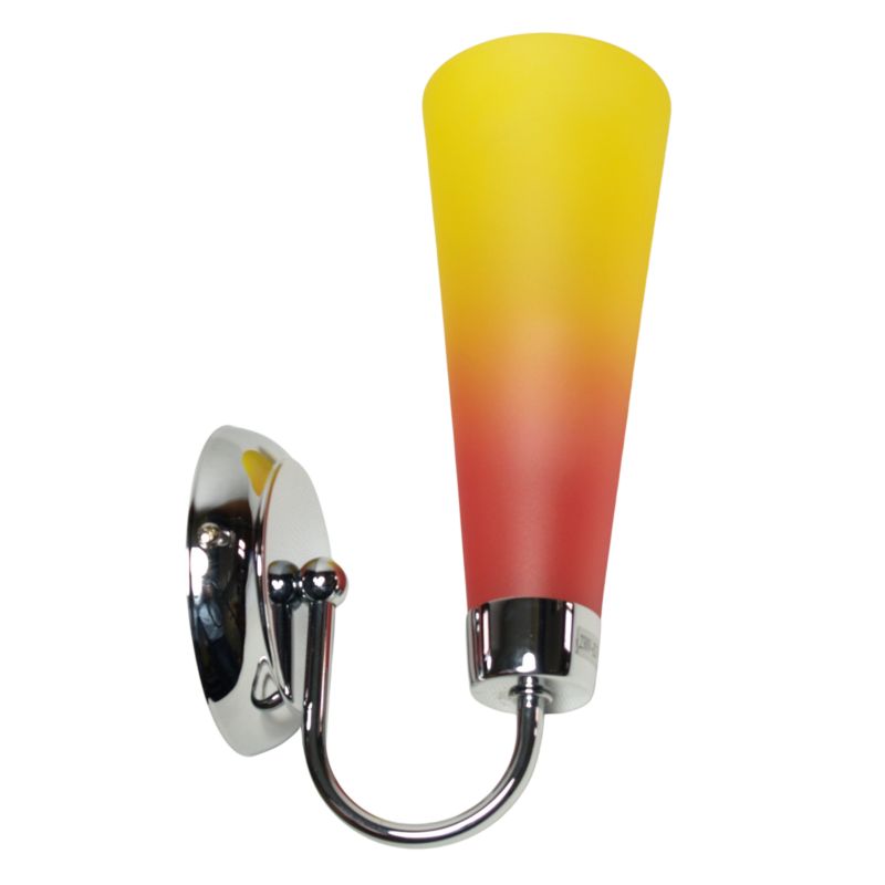Kinkiet kolorowy klosz Candellux Baleno chromowany-srebrny 1xE27x60W IP20 wym:30x16x10cm - 1 szt.