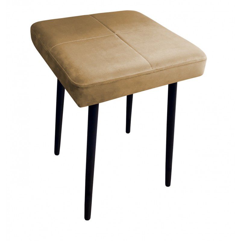 Taboret SQUARE MG VELVET beżowy ATOS 1 szt.