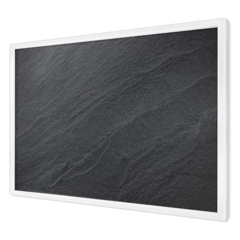 Magnetyczna tablica ozdobna Wallfluent 60x40 Szara tekstura w białej ramie 1szt