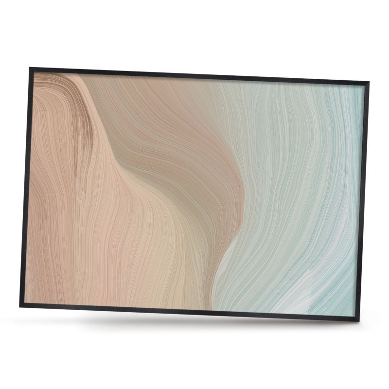 Dekoracyjna tablica magnetyczna ArtPrintCave 100x70 Pastelowy wir w czarnej ramie 1szt