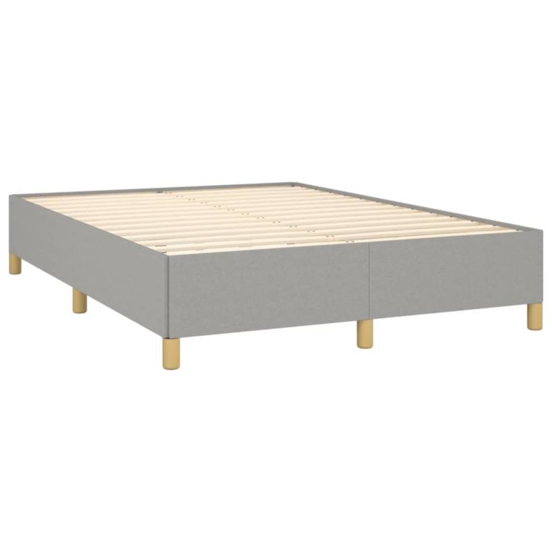 Łóżko tapicerowane WaszeMeble 140x190 cm jasnoszara WM-347157 1 szt.
