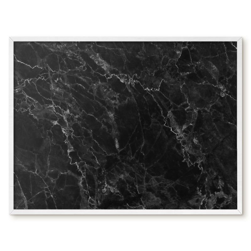 Tablica Magnetyczna Dekoracyjna Ścienna Tulup 80x60 cm Marmurowa elegancja - Biała rama Do salonu, biura 1 szt.