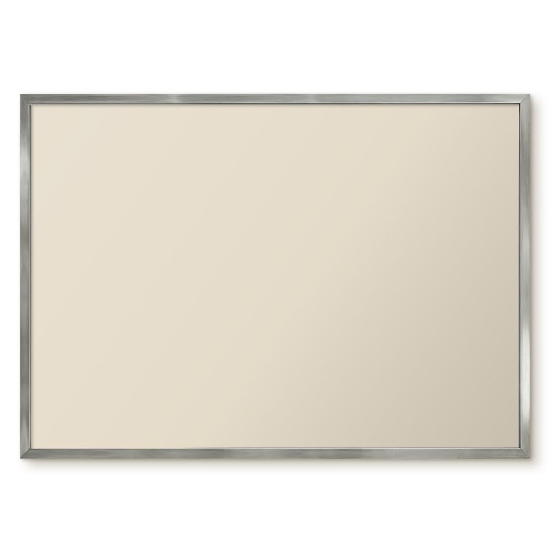 Tablica Magnetyczna W Ramie Tulup 70x50 cm Kremowy kamienny - Srebrna rama Do sypialni, salonu 1 szt.