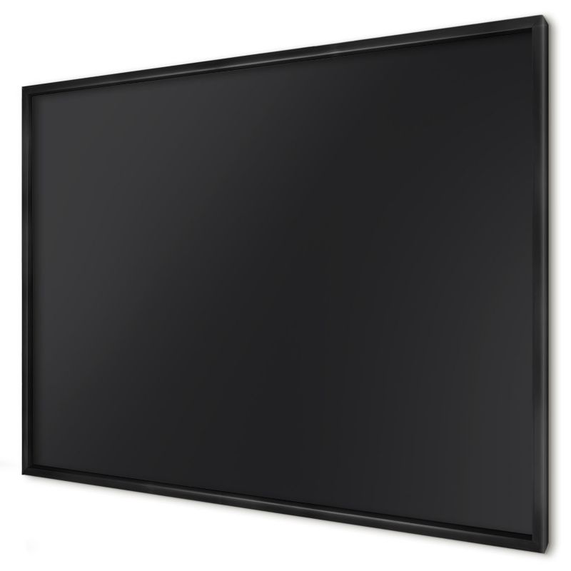 Ozdobna tablica na magnesy Wallfluent 100x70 Czarny w czarnej ramie 1szt