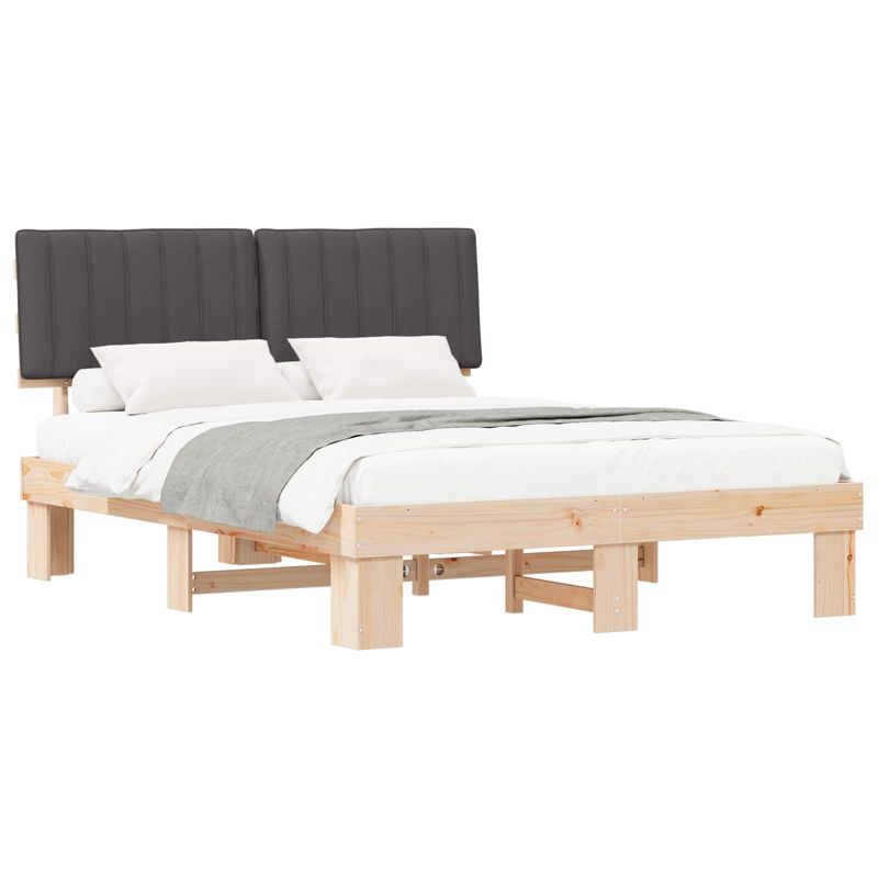 Łóżko Drewniane WaszeMeble 150x200 cm Brązowe WM-877480 1 szt.