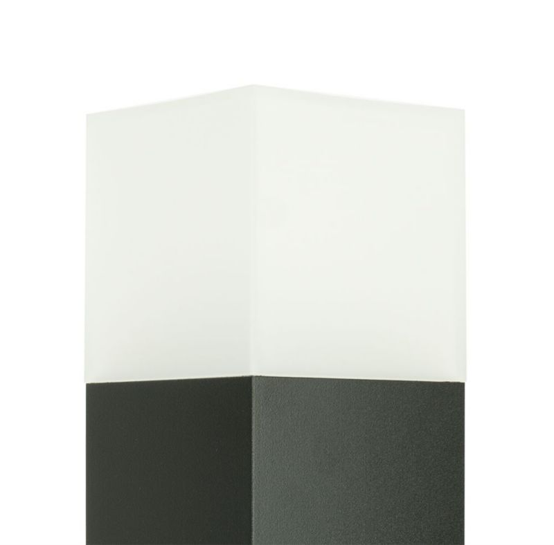 Lampa ogrodowa stojąca SU-MA Cube czarna 1 x E27 x IP44 wym: 70 x 10 x 10 cm - 1 szt.