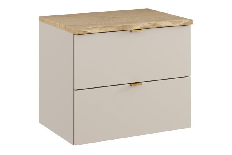 Szafka podumywalkowa Comad Dalia Cashmere 60 cm wisząca z blatem dąb/kaszmir 1 szt.