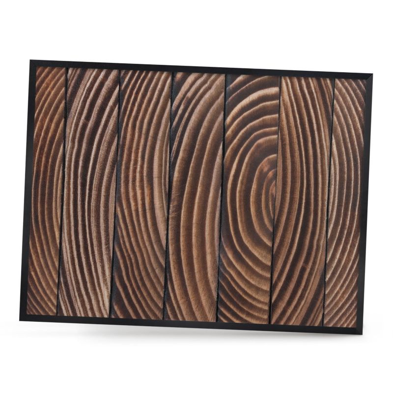 Tablica magnetyczna dekoracyjna ArtPrintCave 80x60 struktura drewna w czarnej ramie 1szt