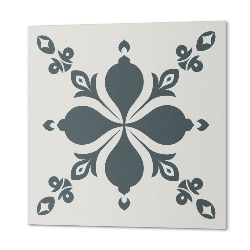 Winylowe Kafelki Samoprzylepne ArtPrintCave 30x30 cm Ornamentalny wzór z liśćmi 9 szt.
