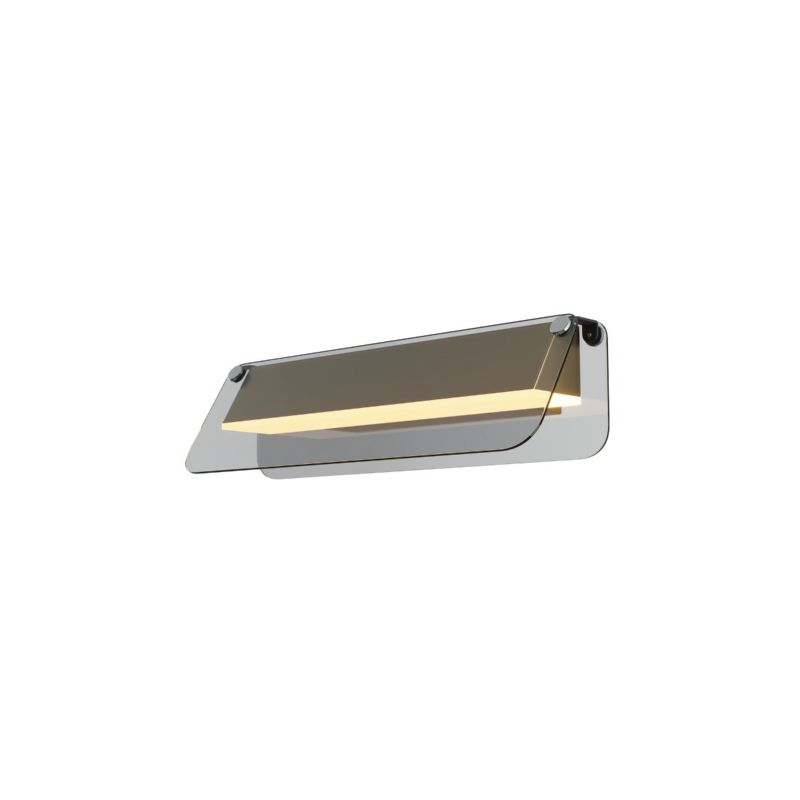Kinkiet listwa w szklanych osłonach Maytoni FLAT czarny LED 6W 3000K 730lm IP20 - 1 szt.