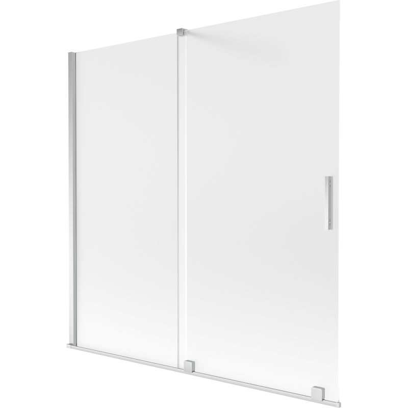 Parawan nawannowy rozsuwany Mexen Velar szron chrom 160x150 1 szt.