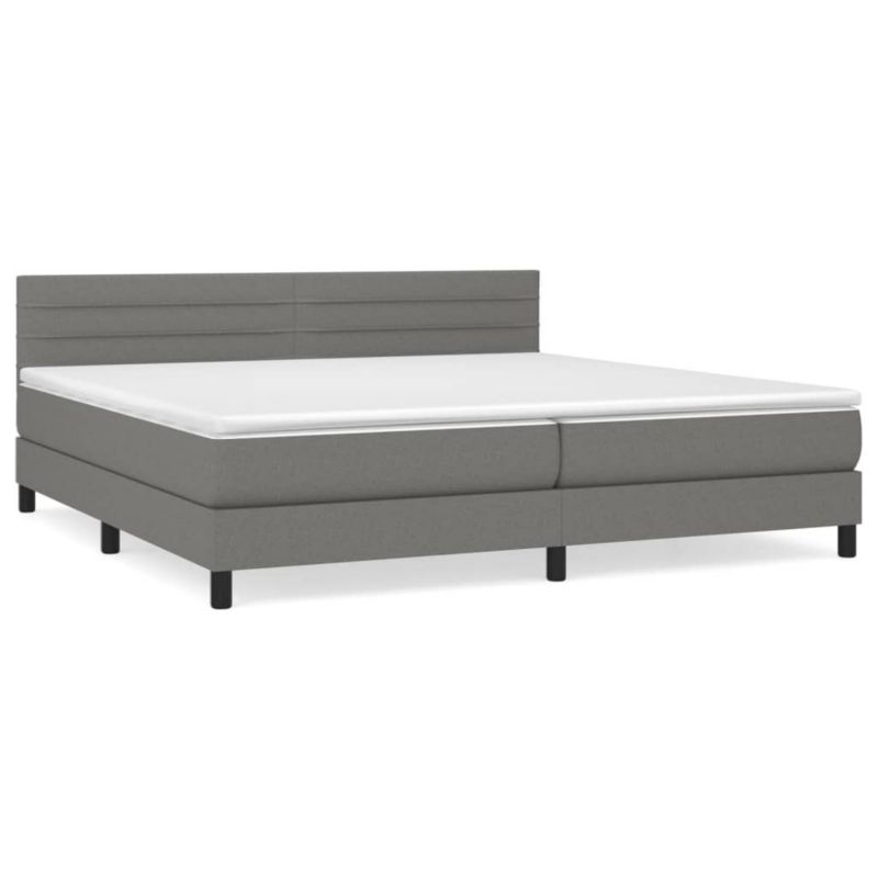 Łóżko kontynentalne WaszeMeble 200x200 cm ciemnoszara WM-3140162 1 szt.