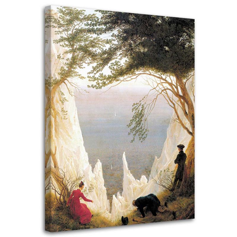 Obraz na płótnie Feeby Skały kredowe na Rugii - C. D. Friedrich reprodukcja 80x120cm 1szt