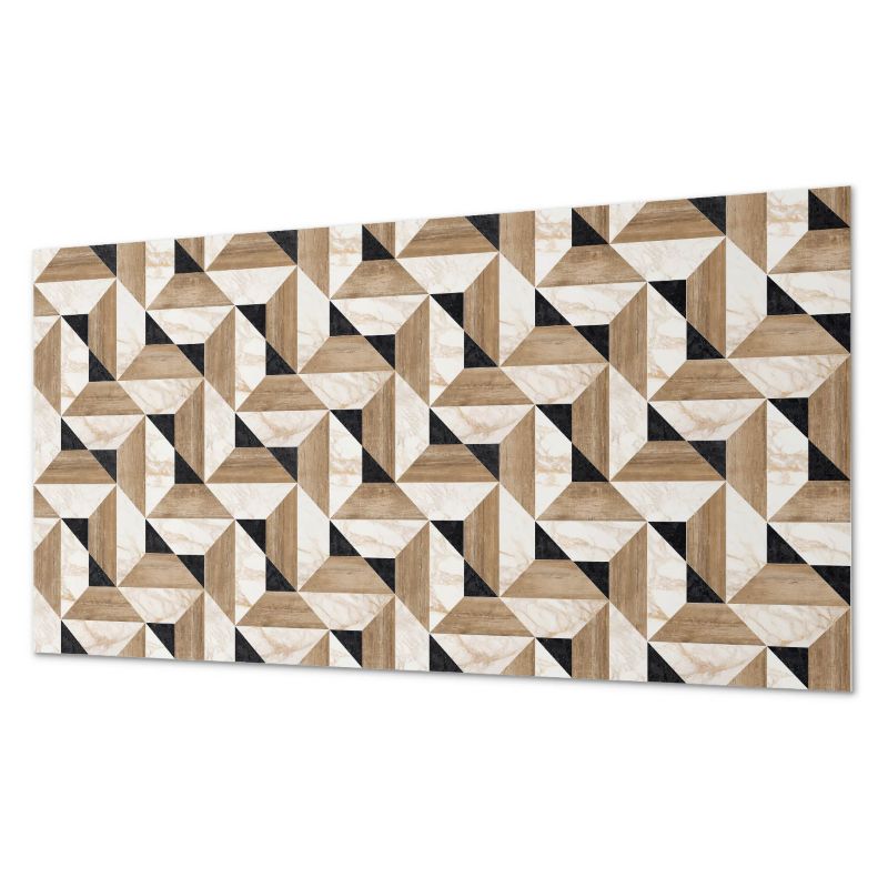Paczka Kafelków Winylowych PCV ArtPrintCave 60x30 cm Geometryczny wzór w trójkąty 6 szt.