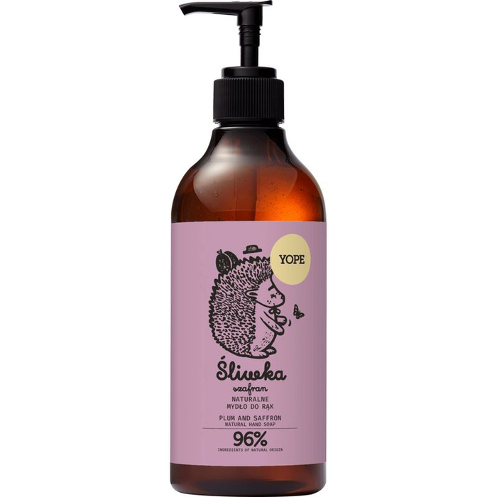 YOPE Mydło w płynie Śliwka Szafran, 500 ml