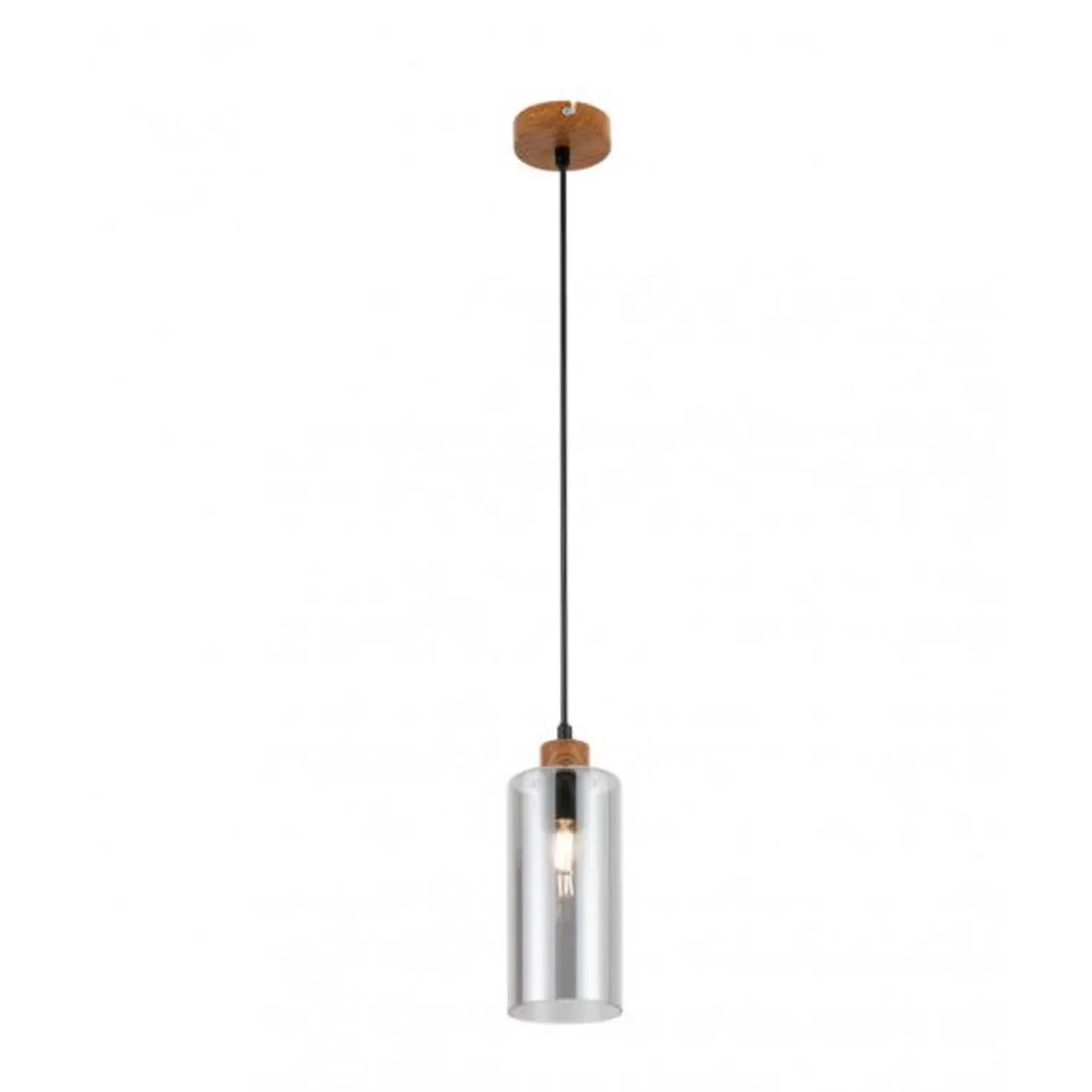 Italux Lampa wisząca Naster 1xE27 25W drewno