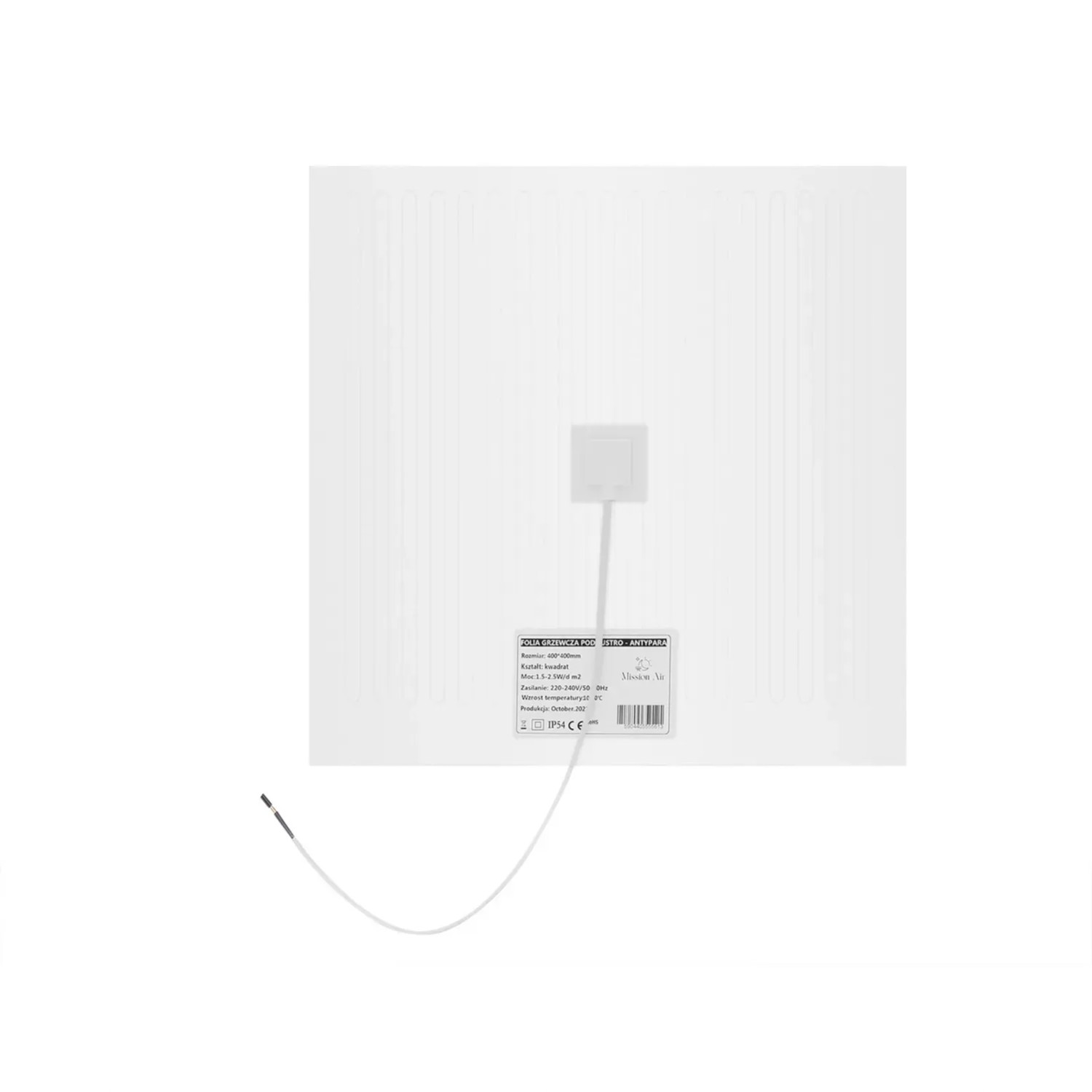Mission Air Mata grzewcza pod lustro 60x60cm