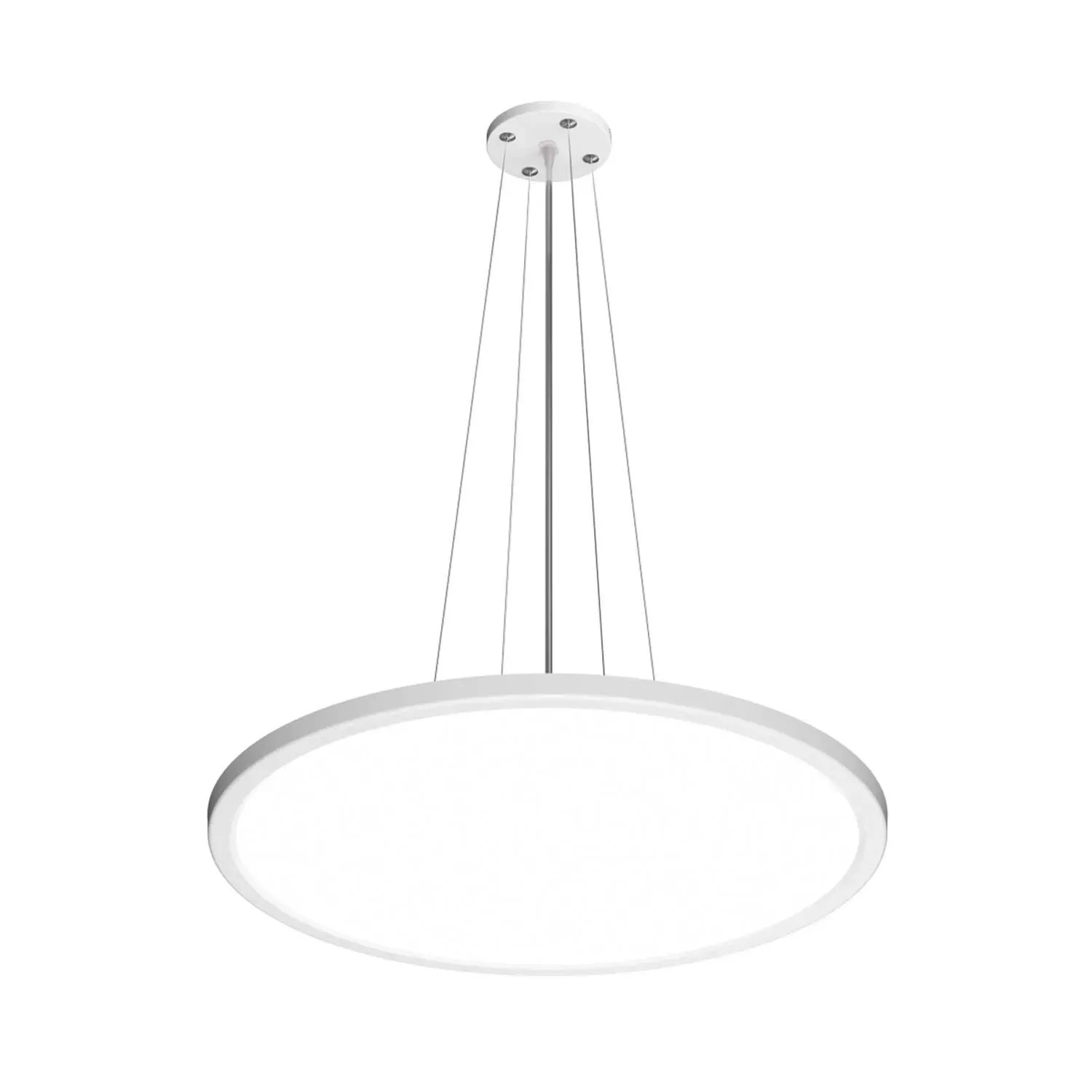 Italux Lampa wisząca LED MANITO 36W 2800/4000/6000K 4300lm śr. 48 cm biała