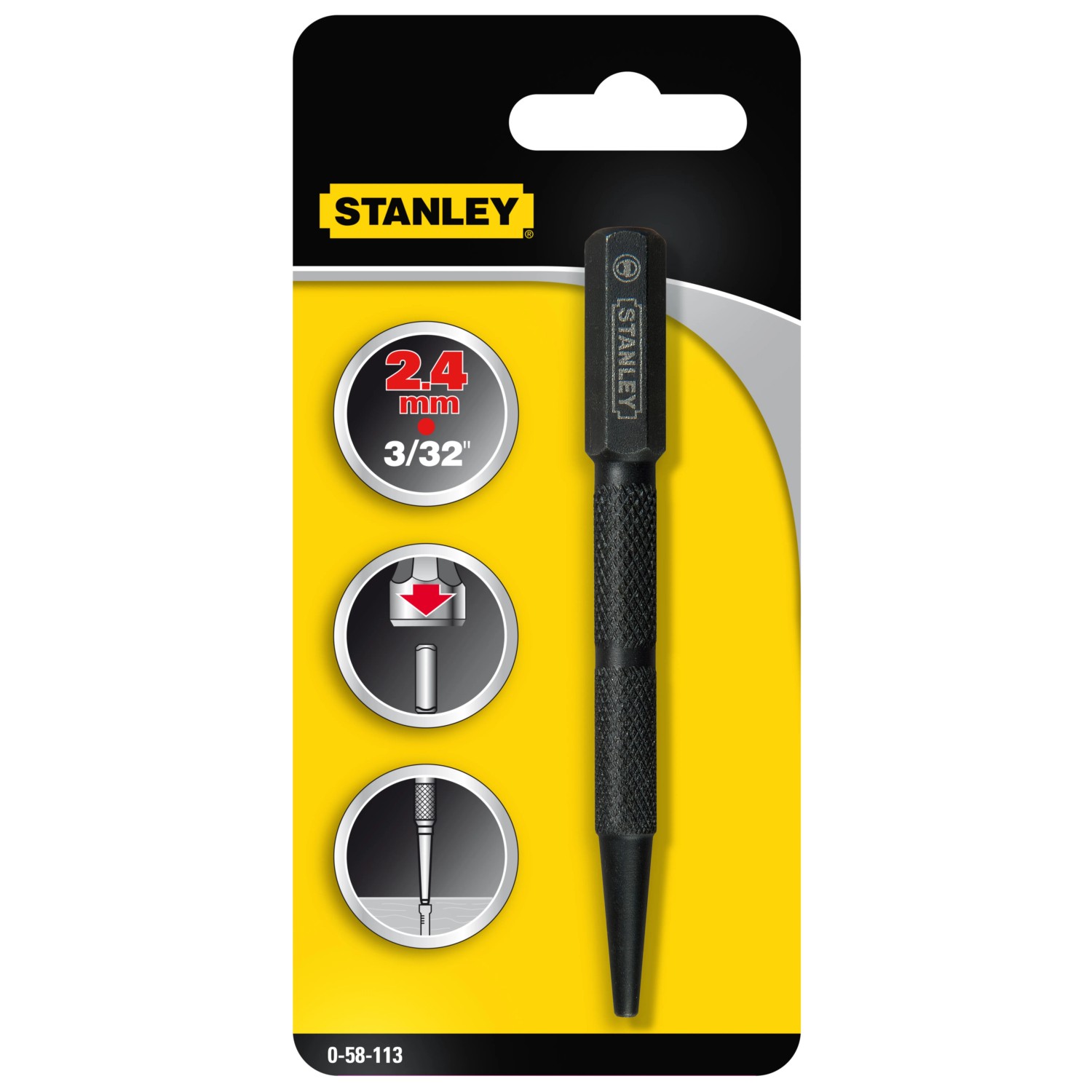 Stanley Punktak precyzyjny 2,4 mm