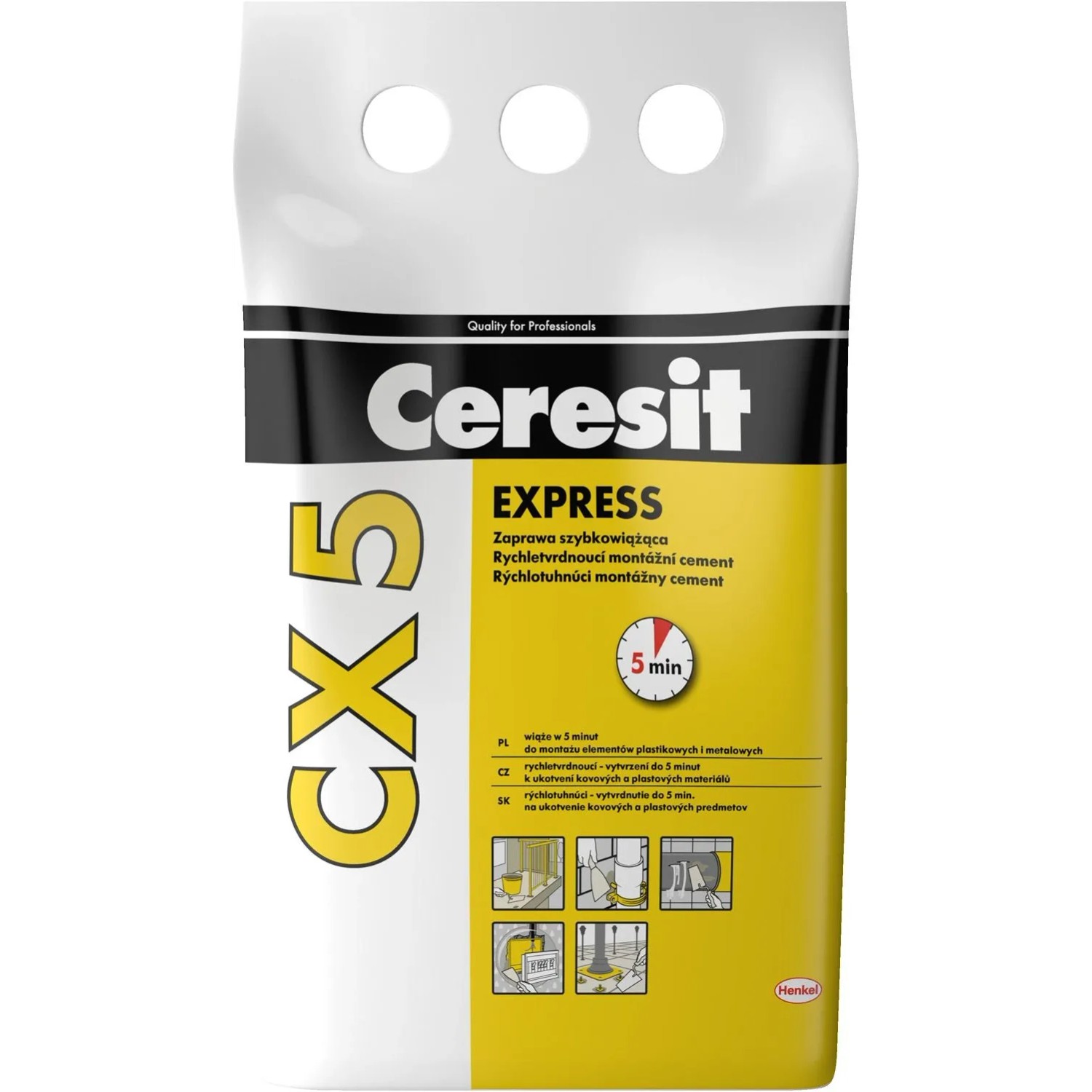 Ceresit Zaprawa cementowa szybkowiążąca CX5 5 kg