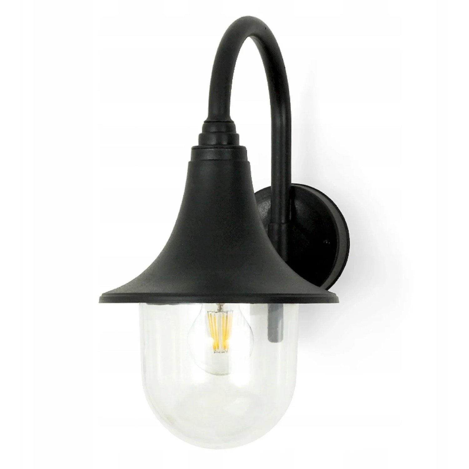 DPM Kinkiet zewnętrzny latarnia 1xE27 max. 100W IP44 czarny