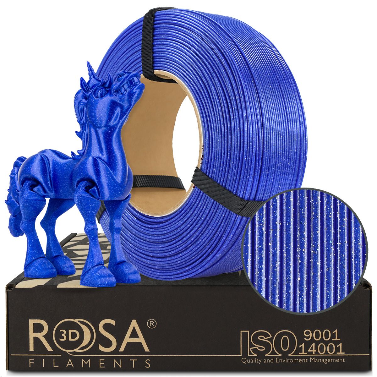 FILAMENT 3D ReFill PLA Galaxy Sapphire (Refill 1kg / 1.75mm)