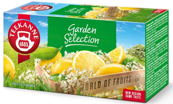 Herbata owocowa w kopertach Teekanne Garden Selection, 20 sztuk x 2.25g