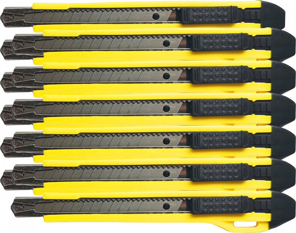 12x Nożyk z wymiennym ostrzem D.Rect, 9 mm